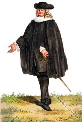 Professor Turis. Barock Kostüm. Alte Schweizer Tracht. Schnallenschuhe. 17. Jahrhundert Mode. 