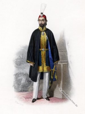 Sultan Abdülmecid I. Osmanisches Reich. Kostümgeschichte. Sultan Abdülmecid I, Türkische Trachten, Osmanisches Reich, Kostüm, Kostümgeschichte, Modegeschichte