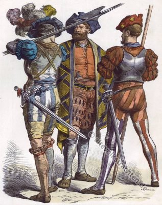 Landsknecht, Renaissance, Münchener Bilderbogen, Landsknechte, 16. Jahrhundert, Militär, Kostüme