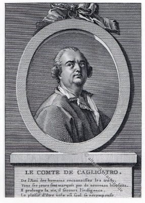 Cagliostro, Alessandro, Graf, Giuseppe Balsamo, Freimaurer.