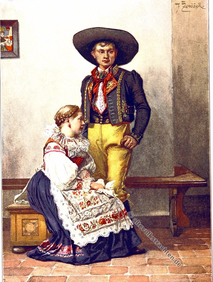 Choden, Chodové, Chodsko, Domažlice, Tschechien, Trachten, Nationaltracht, Kostümgeschichte, historische Kleidung