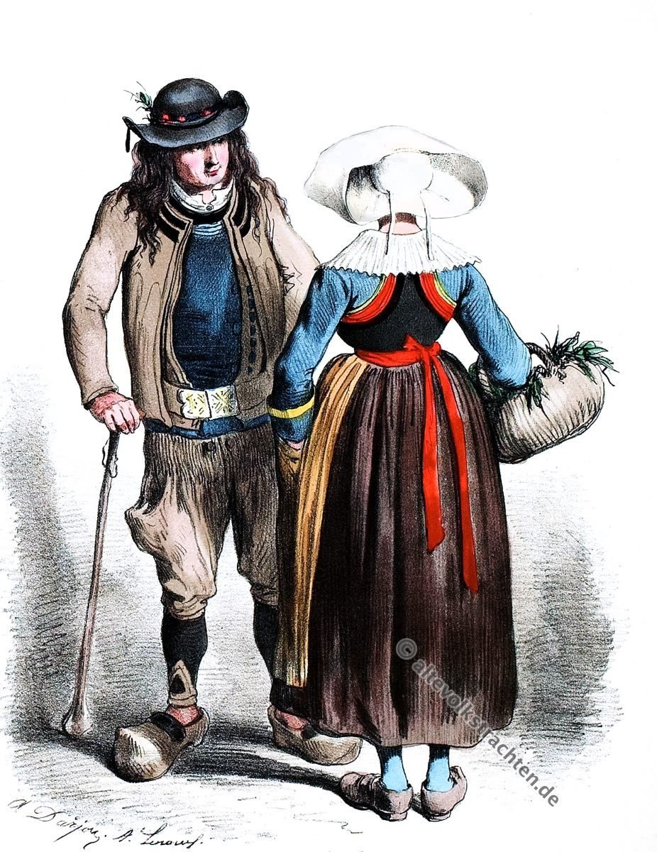 Scaër, Bretagne,Trachten, Historische Kleidung, Modegeschichte, Kostümgeschichte,