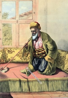 Effendi, Osmanische Trachten, Osmanisches Reich, Historische Kleidung, Türkei, Kostümgeschichte
