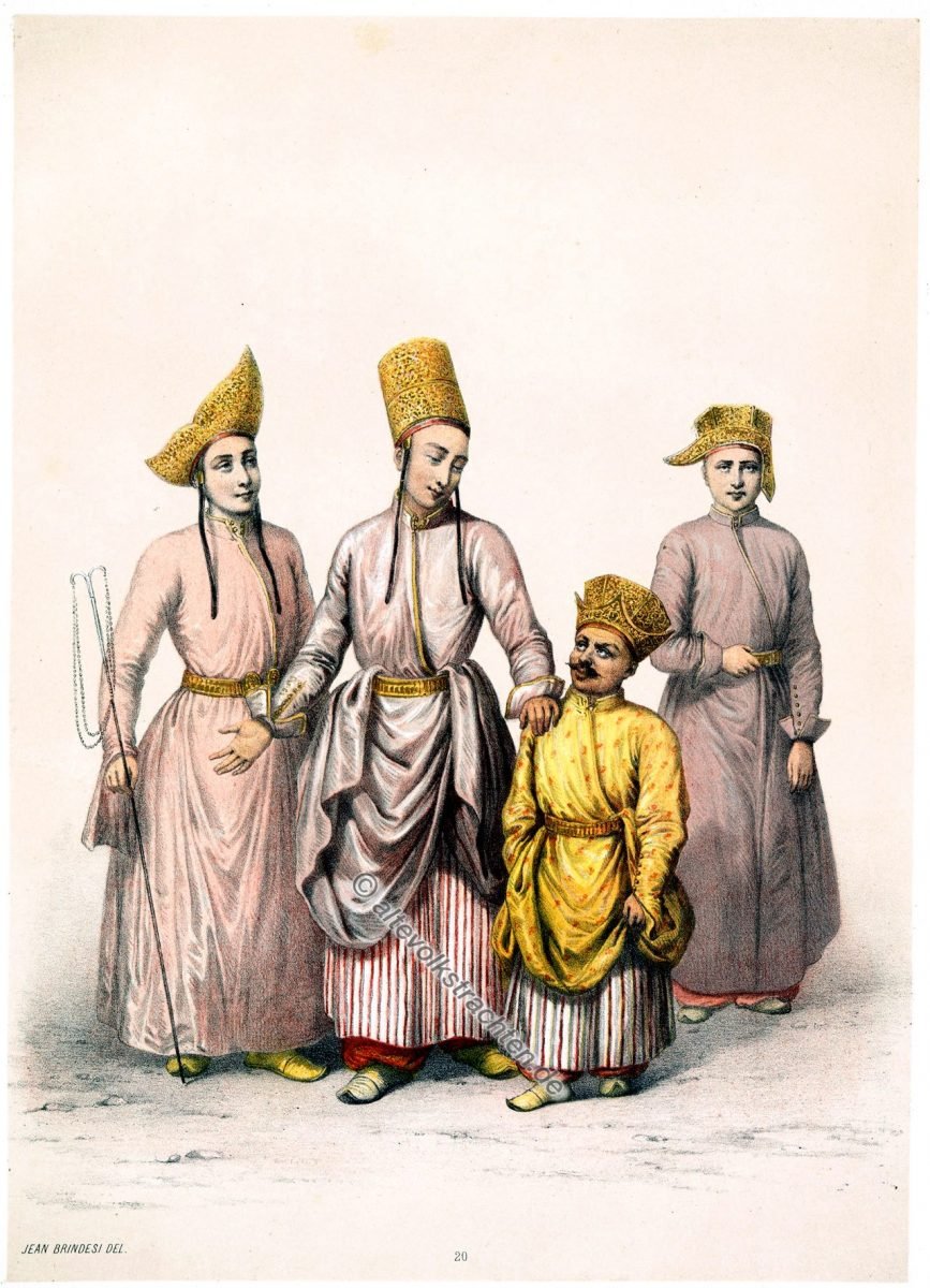 Itch-Aghalar, Page, Djudjè, Enderoun Houmayoun, Elbicei Atika, Illustrator, Jean Brindesi, Graveur, Jules Mea, Constantinople, Konstantinopel, Kostüme, Kostümgeschichte