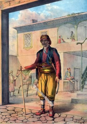 Kavass, Cavass, Osmanische Trachten, Osmanisches Reich, Historische Kleidung, Türkei, Kostümgeschichte