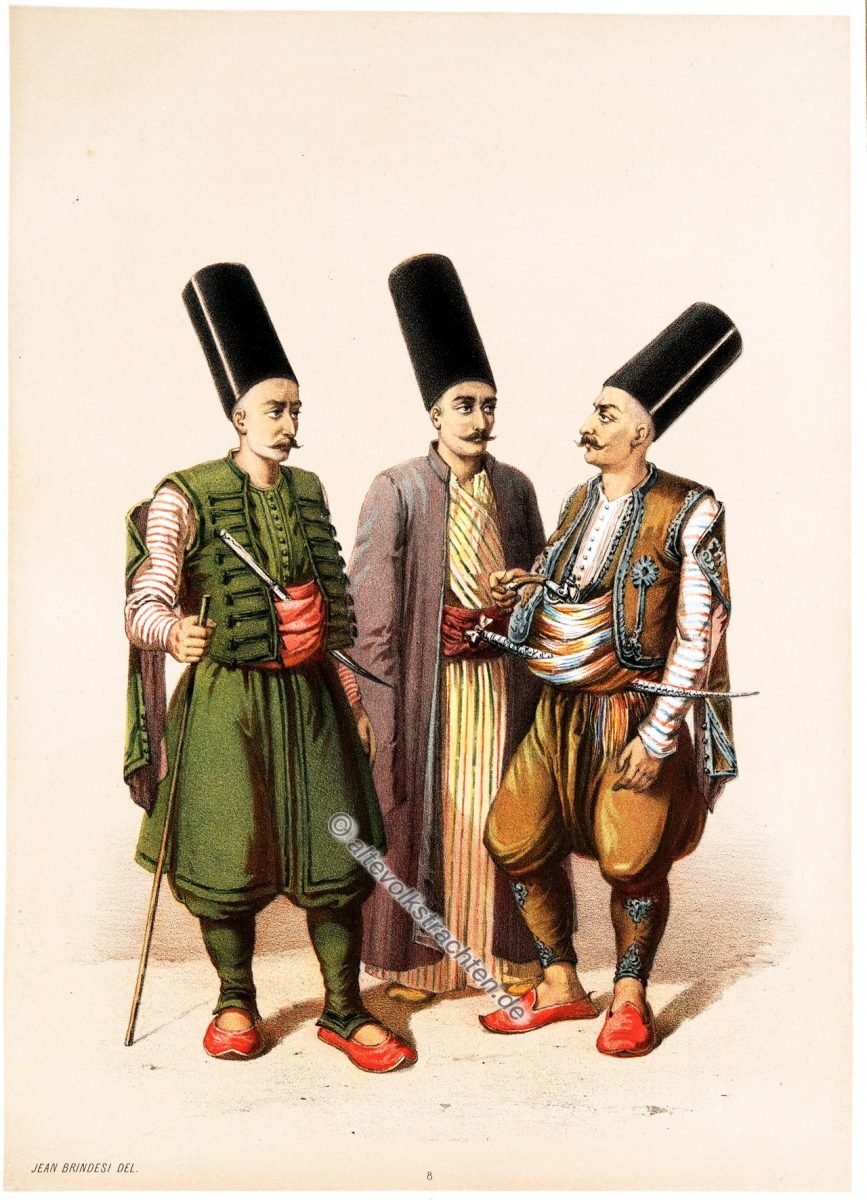 Khoumbaradji, Elbicei Atika, Illustrator, Jean Brindesi, Graveur, Jules Mea, Constantinople, Konstantinopel, Kostüme, Kostümgeschichte