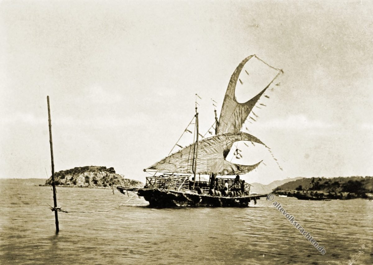 Lakatoi, Elevala Island, Motu, vessel, Papua, New Guinea, J. W. Lindt