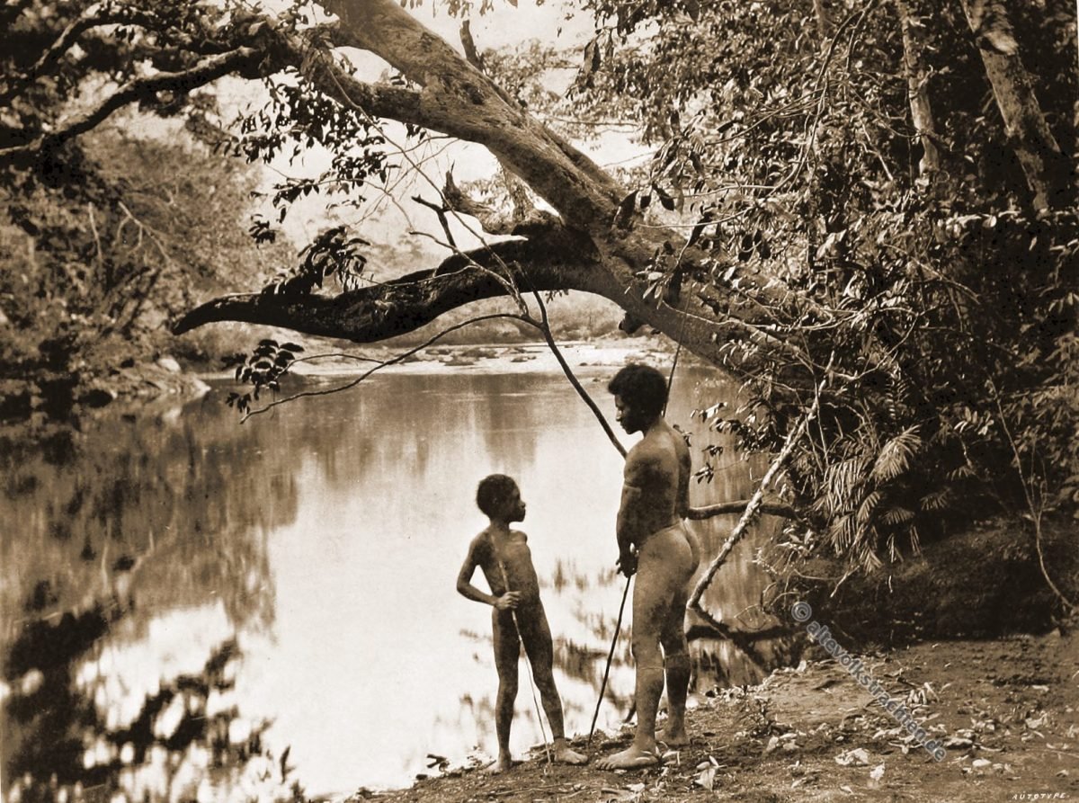 Laloki River, haunt, Alligator, Native, dress, Papuasia, Papua New Guinea, J. W. Lindt,