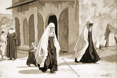 Muslimische Frauen, Strassenkleidung, Trachten, Bosnien, Herzegowina, Guillaume Capus, Reiseliteratur, Balkan