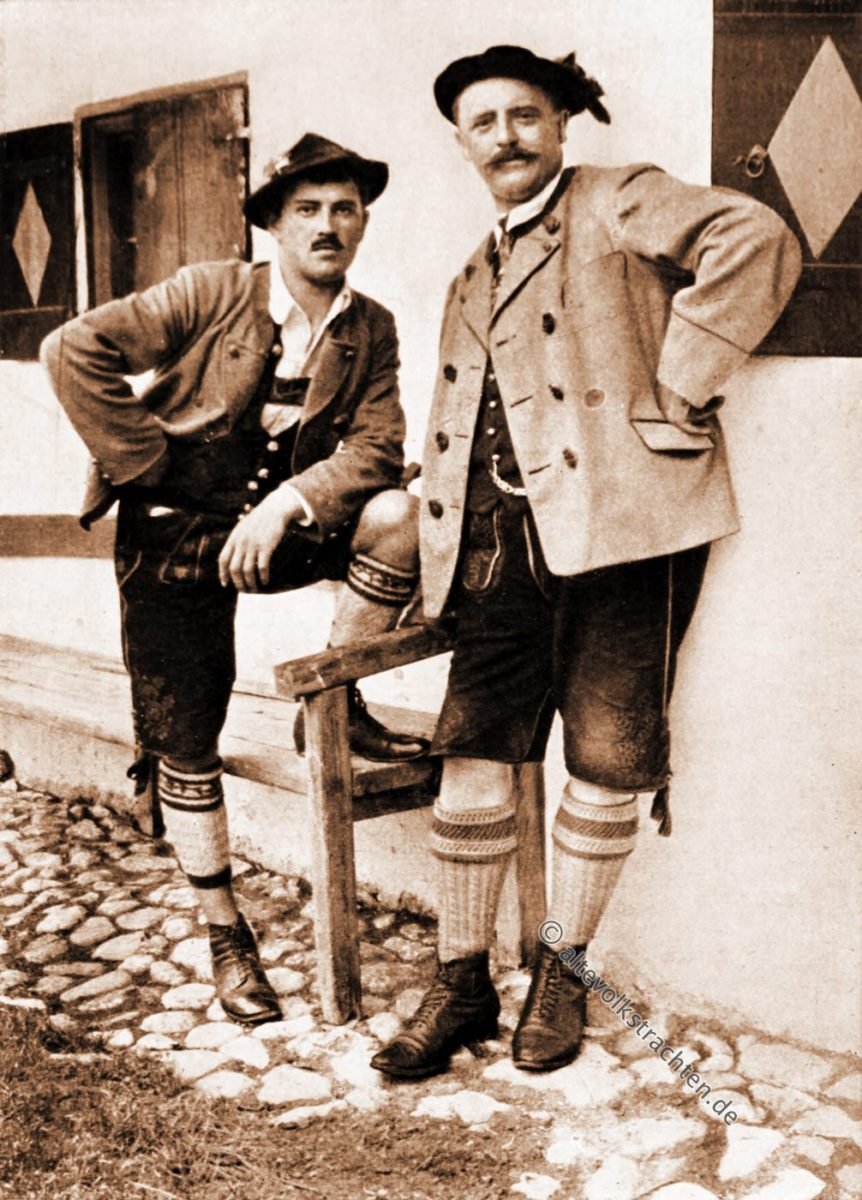 Miesbacher, Tracht, Lederhosen, Gebirgstrachten, Oberbayern, Bayern, Volkstrachten, 