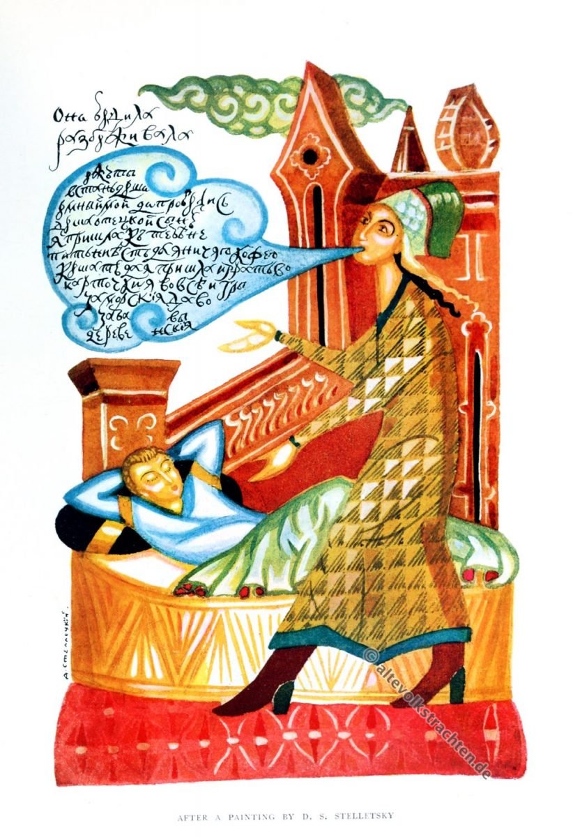 Alexander Stelletsky, Russland, Kunst, Illustration, Winifred Stephens, Volkskunst, Folklore