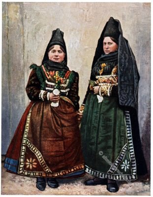 Trachten, Unterfranken, Ochsenfurt, Gautracht, Frauentrachten, Deutsche Volkstrachten