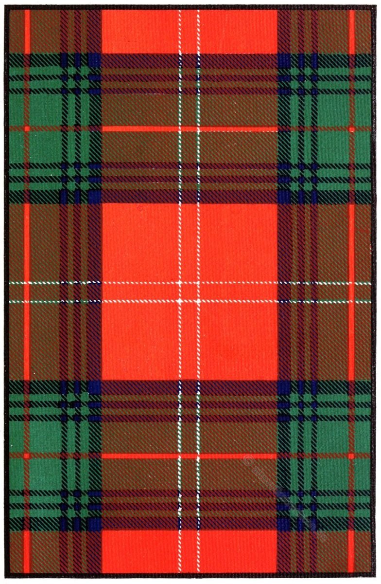 Tartan Clan Chisholm Tartan, Clan, Chisholm, Schottland, Scottish
