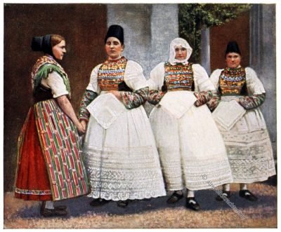 Hoyerswerda, Festtracht, Sachsen, Volkstrachten, Deutschland, Rose Julien, Kostüme