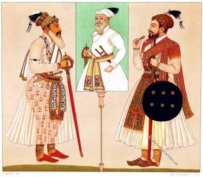 Rajputen, Racinet, Indien, Trachten, Kostüme, Modegeschichte