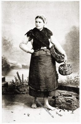 Douarnenez, Bretagne, Brittany, Trachten, Sabine Baring-Gould,