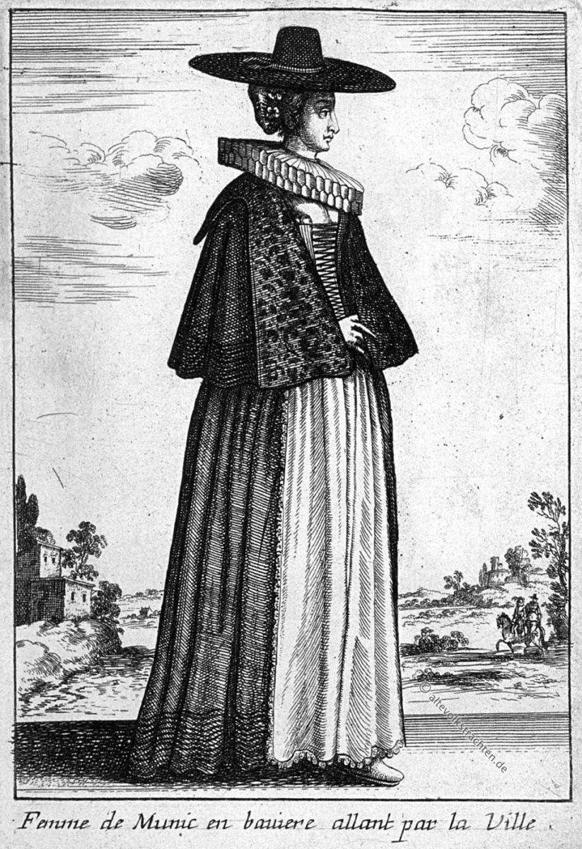 Václav Hollar, Wenzel Hollar, München, Barock, Kostüm, Bayern, Baltazar Moncornet, Kupferstich