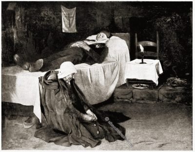 Seemann, Witwe, Bretagne, Brittany, Trachten, Sabine Baring-Gould,