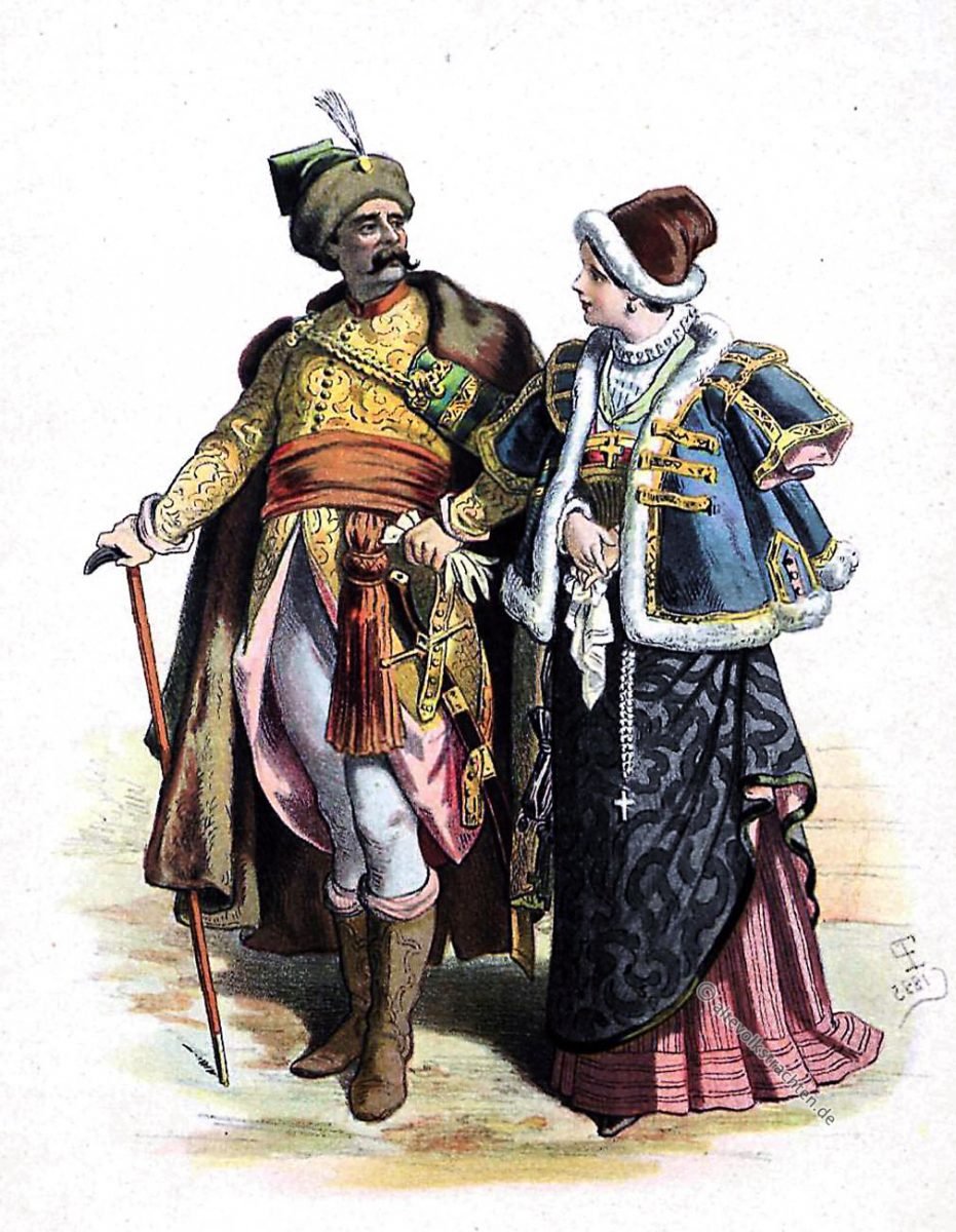 Polen, Kleidung, Barock, Kostüme, Mode, Adel, 17. Jahrhundert, Trajes, Polonia