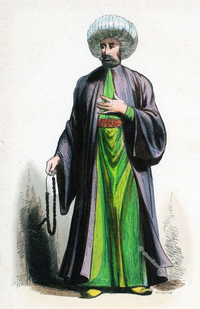 Kleidung eines Imam. Türkei 19. Jahrhundert. Kleidung,Imam,Türkei, Kostüm,