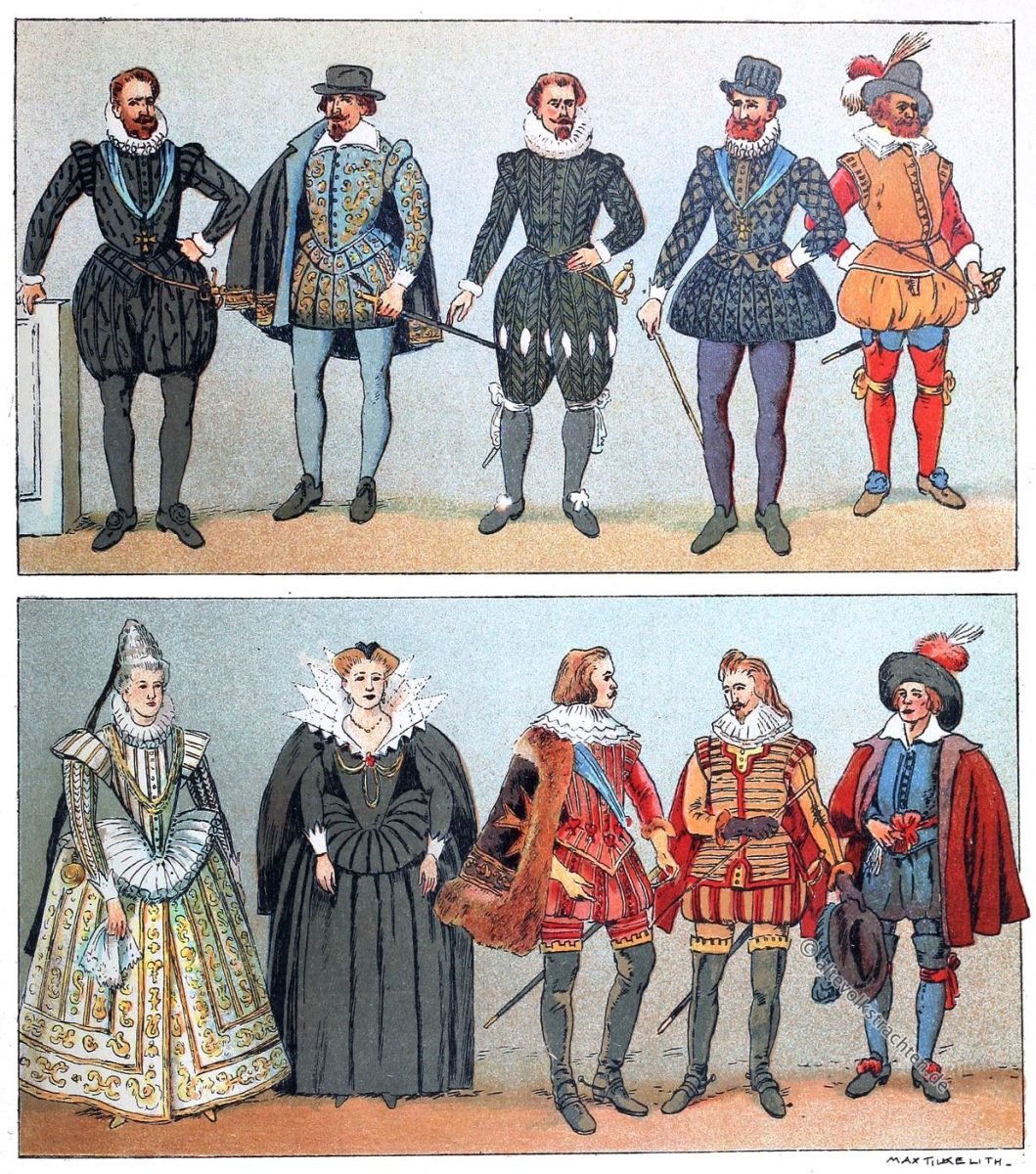 Barock, Mode, Frankreich, 1590, 17. Jahrhundert, Kostümgeschichte, Adolf Rosenberg, Eduard Heyck