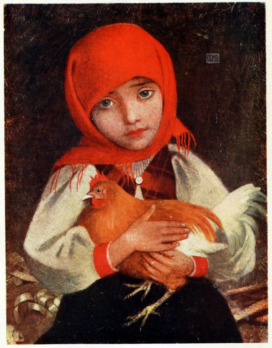 Marianne Stokes, Vazsec, Važec, Waagsdorf, Slowakei, Tatra, Tracht, Hahn