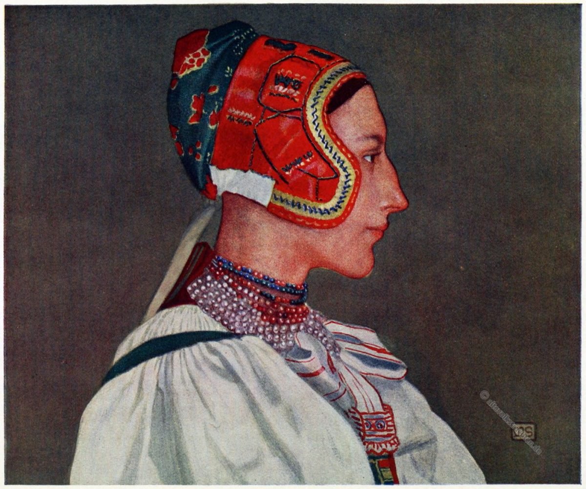 Marianne Stokes, Vazsec, Važec, Waagsdorf, Slowakei, Tatra, Tracht, Räuberhauptmann, Brigand Chief, Nachkommin