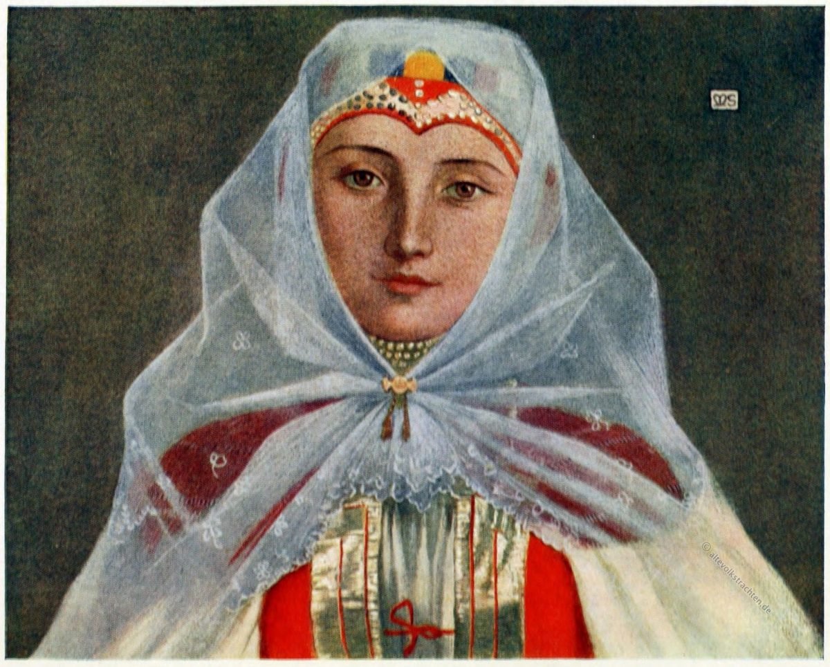 Marianne Stokes, Zsdjar, Schulmeister, Frauentracht, Tatra, Slowakei, Ždiar, Trachten, Slovakia, Zár, Costume,