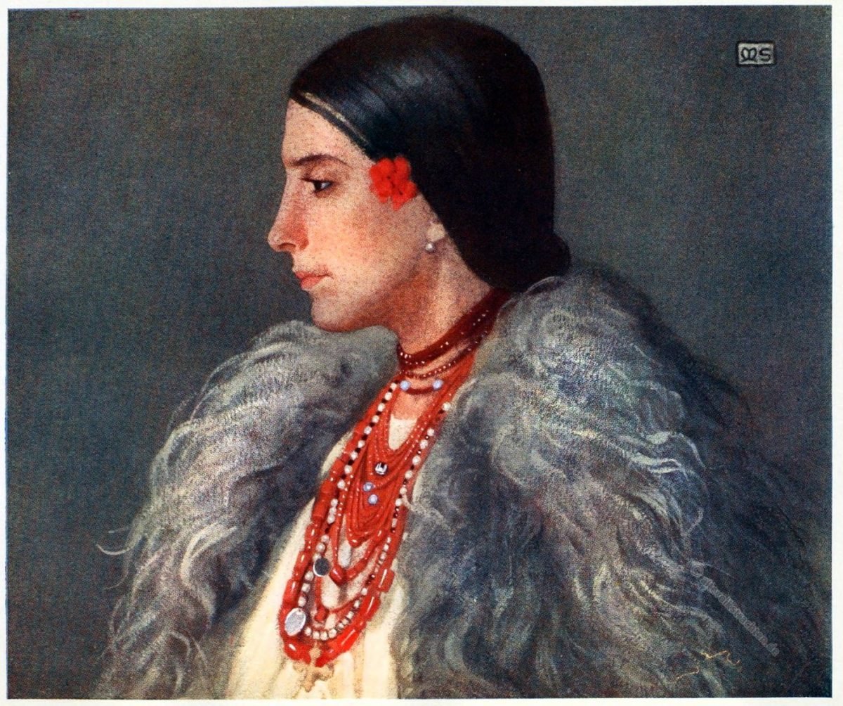 Marianne Stokes, Tracht, Desze, Deseşti, Maramures, Rumänien, Romania, costume, Nationaltracht,