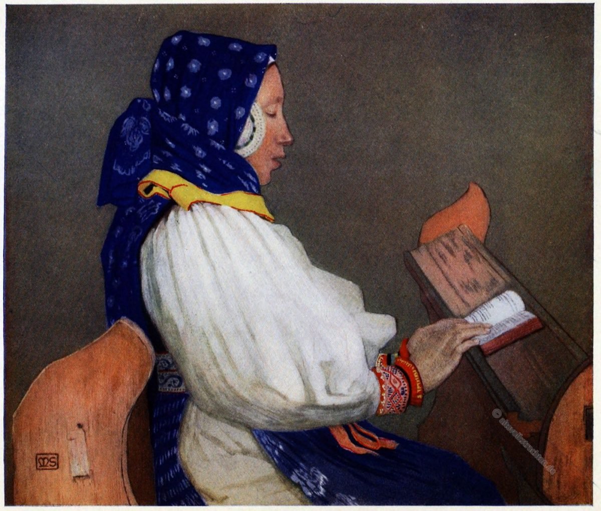 Marianne Stokes, Vazsecz, Vazsec, Važec, Waagsdorf, Slowakei, Tatra, Tracht,