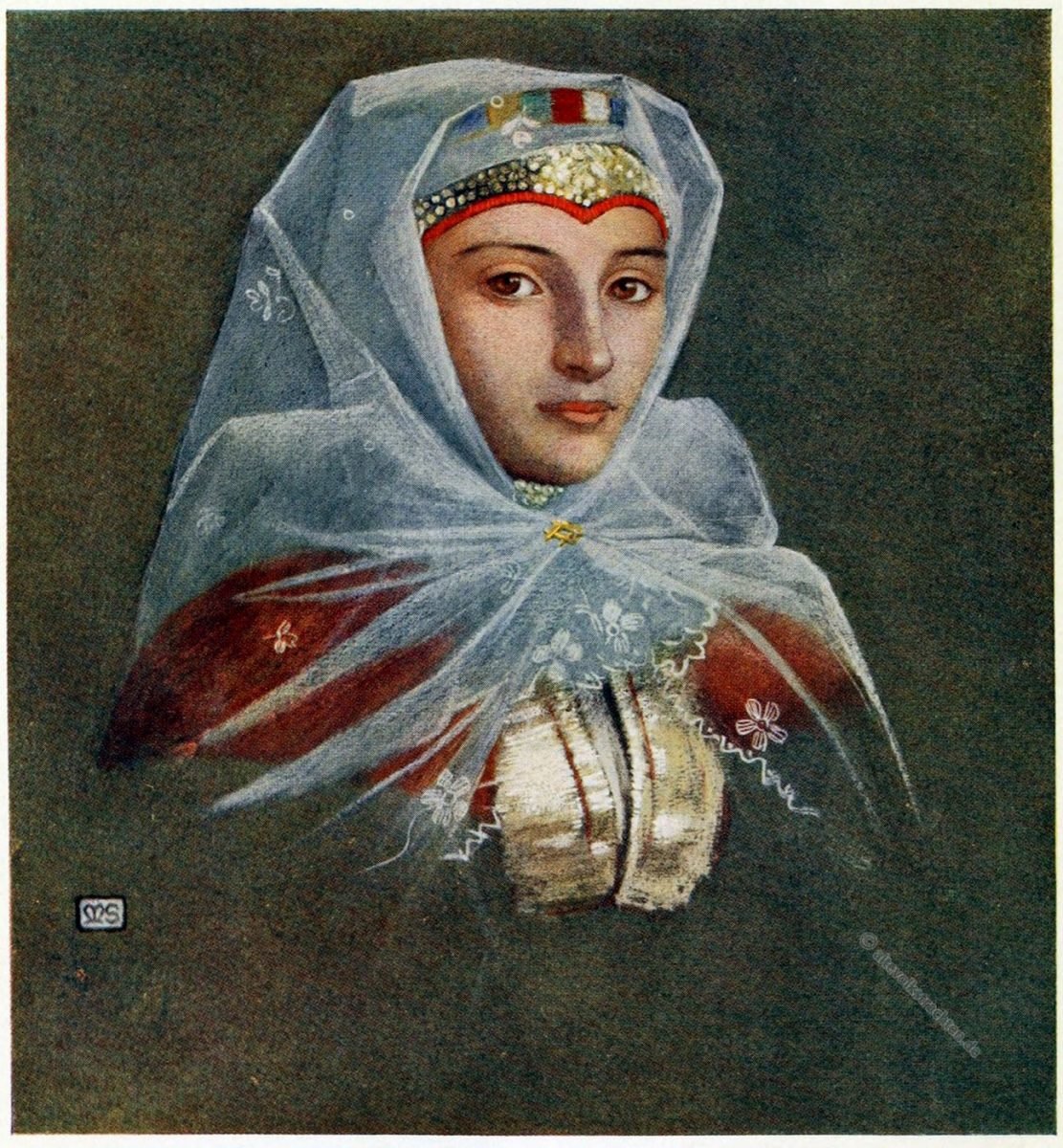 Marianne Stokes, Zsdjar, Tatra, Slowakei, Ždiar, Trachten, Slovakia, Zár, Costume,