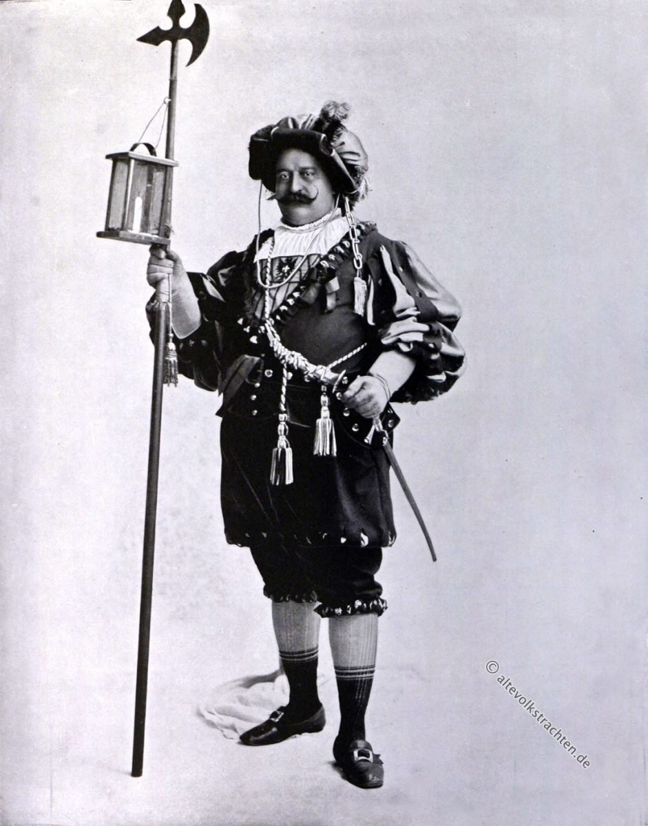 Nachtwächter, Nachtwache, Alt-Wien, Wien, Porträttypen, Portrait, Weltausstellung, Chicago