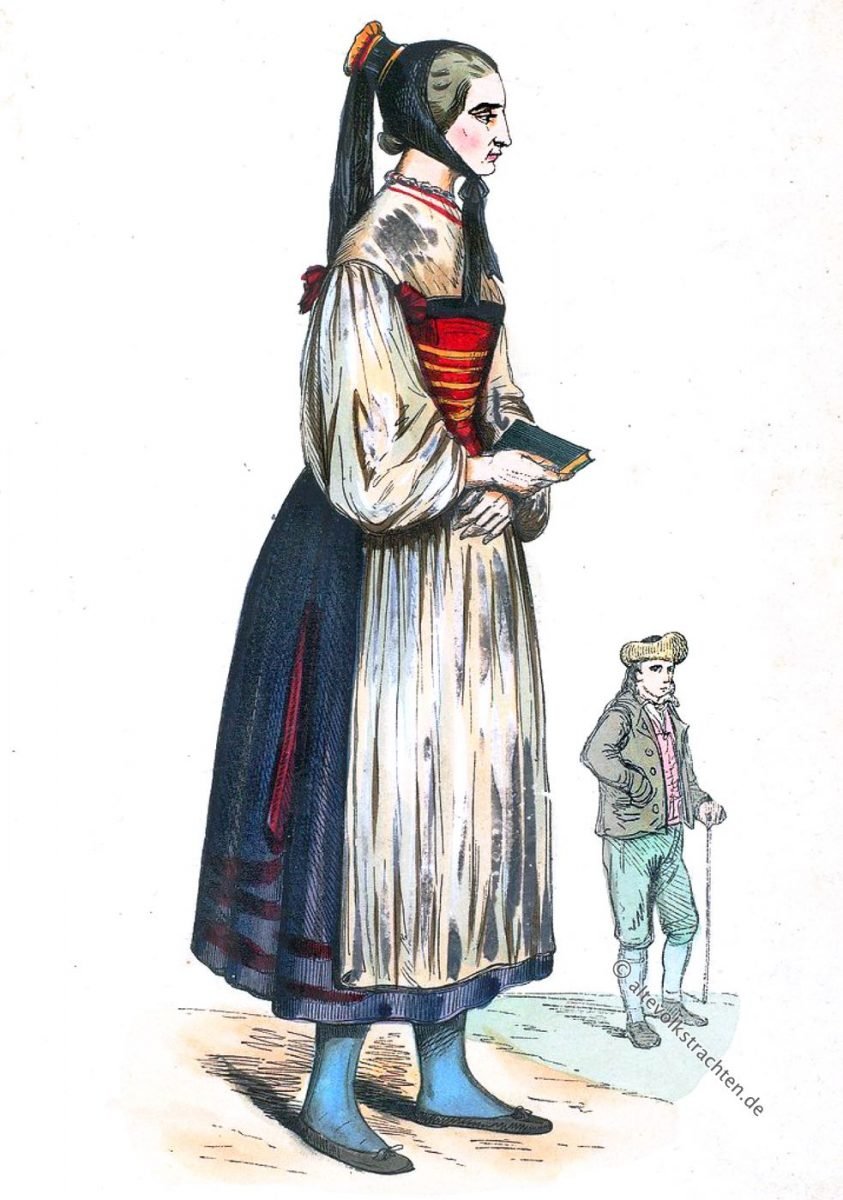 Auguste Wahlen, Ulm, Württemberg, Baden-Württemberg, Trachten, Tracht, Kleidung