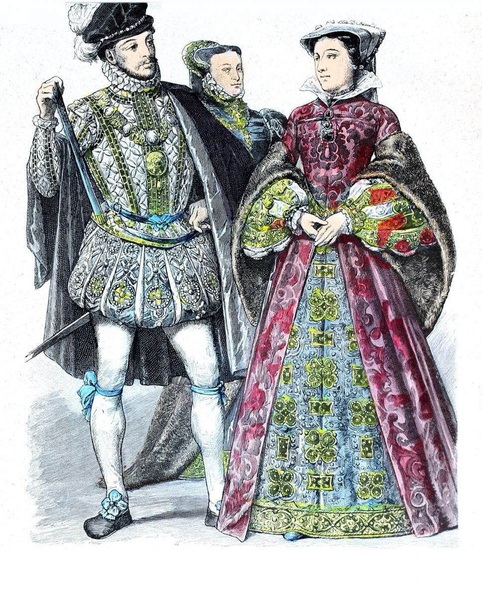Maria Stuart Königin von Schottland und ihr Gemahl Lord Darnley 1566.