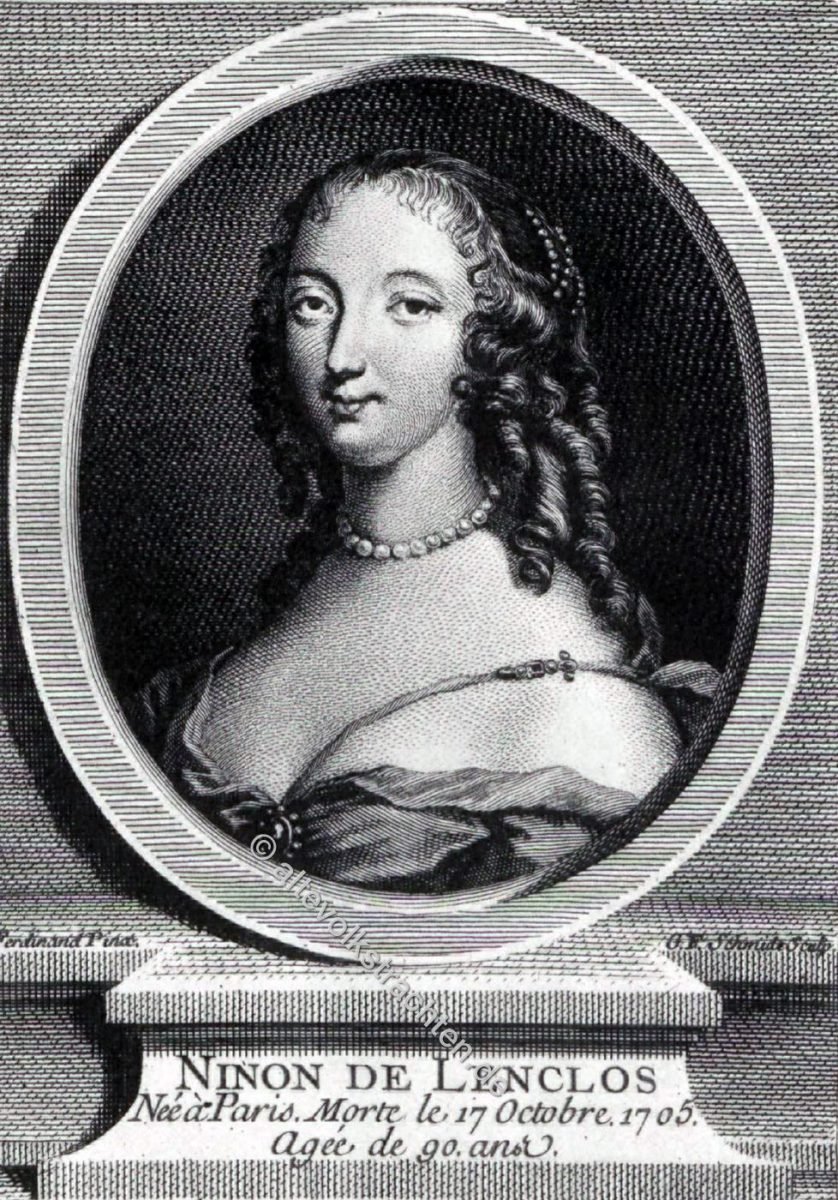 Ninon de Lenclos, Autorin, Louis XIV, Kurtisane, Salonnière, Barock, Mode