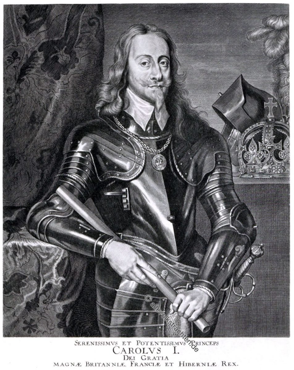 Karl I., König, England, Stuart, Barock, Rüstung, Porträt