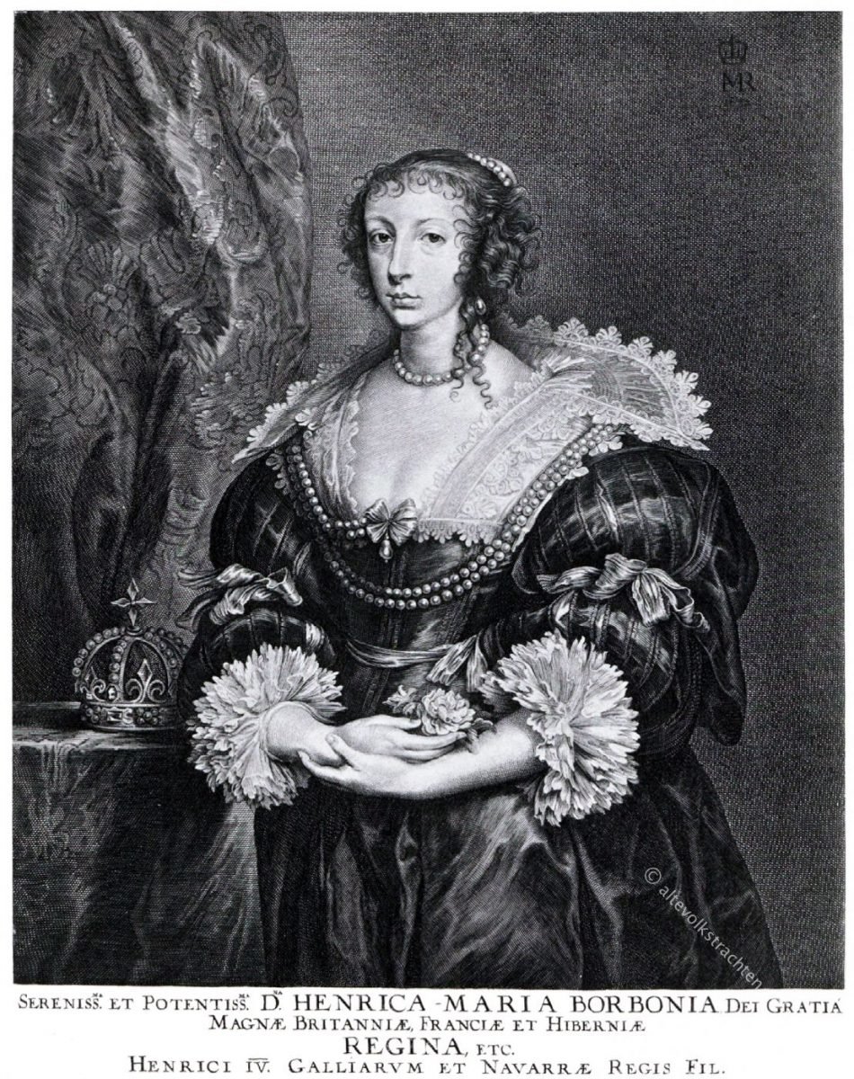 Henriette, Maria, Königin, England, Stuart, Barock, Dreissigjähriger Krieg, Portrait