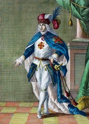 Ritter des Konstantinischen Ordens im 18. Jh. Cavaliere dell'Ordine Costantiniano di Napoli. Chevalier de l'Ordre Constantinien de Naples.