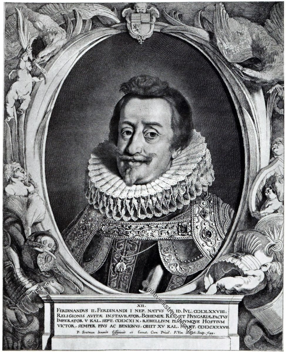 Ferdinand II, Deutscher Kaiser, Barock, Dreissigjähriger Krieg, Kostüm, Portrait, Sompel, Soutmann