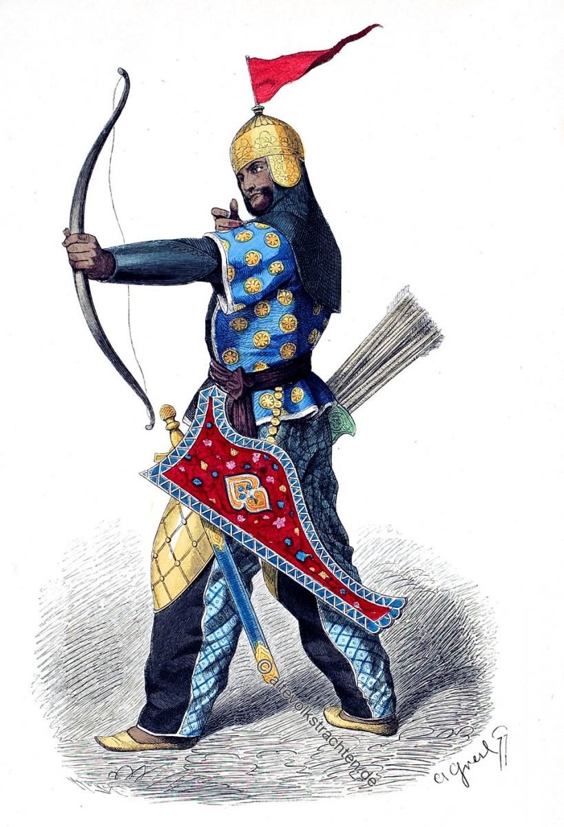 Persischer Bogenschütze im 15. Jahrhundert.