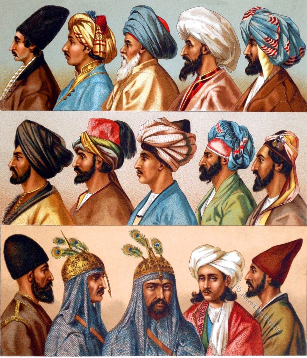 Turban, Fez, Lammfellmütze, Püskül, Kinkab, Tarbusch