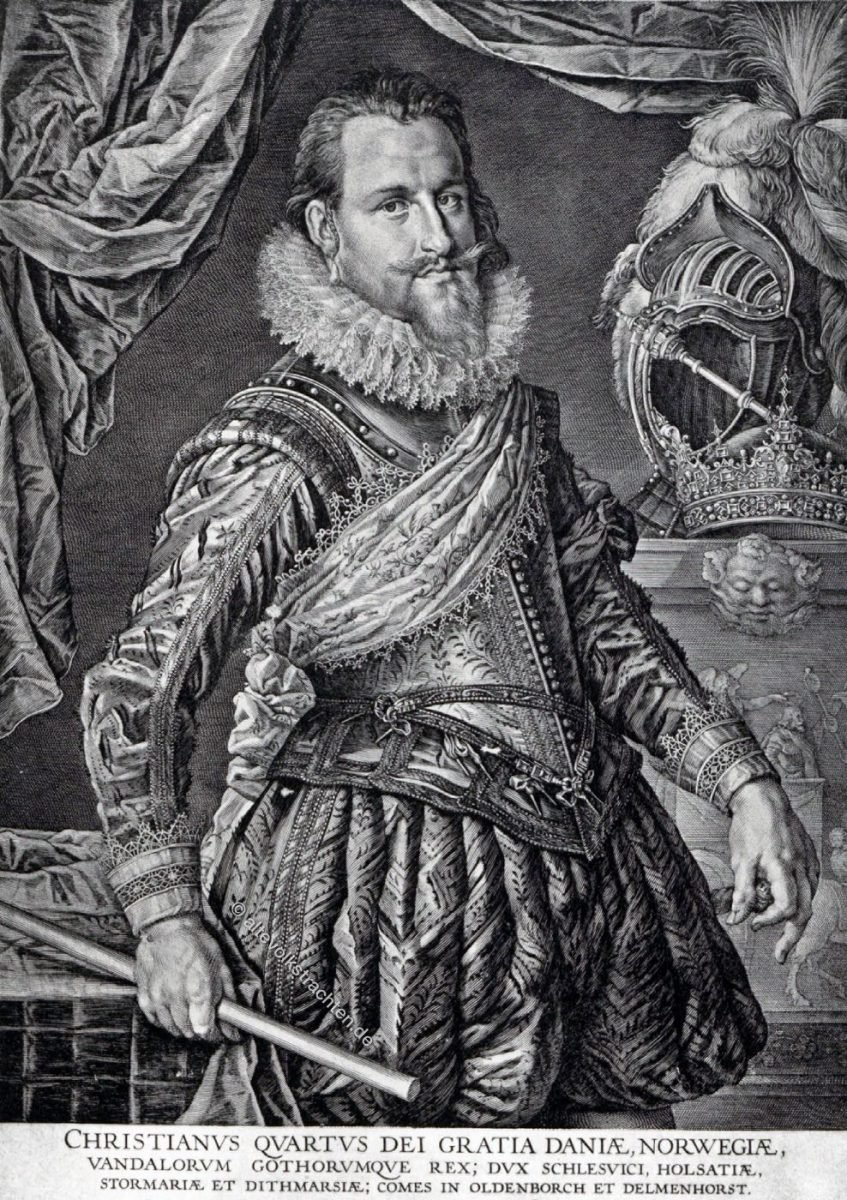 Christian IV., König, Dänemark, Porträt, Dreissigjähriger Krieg,