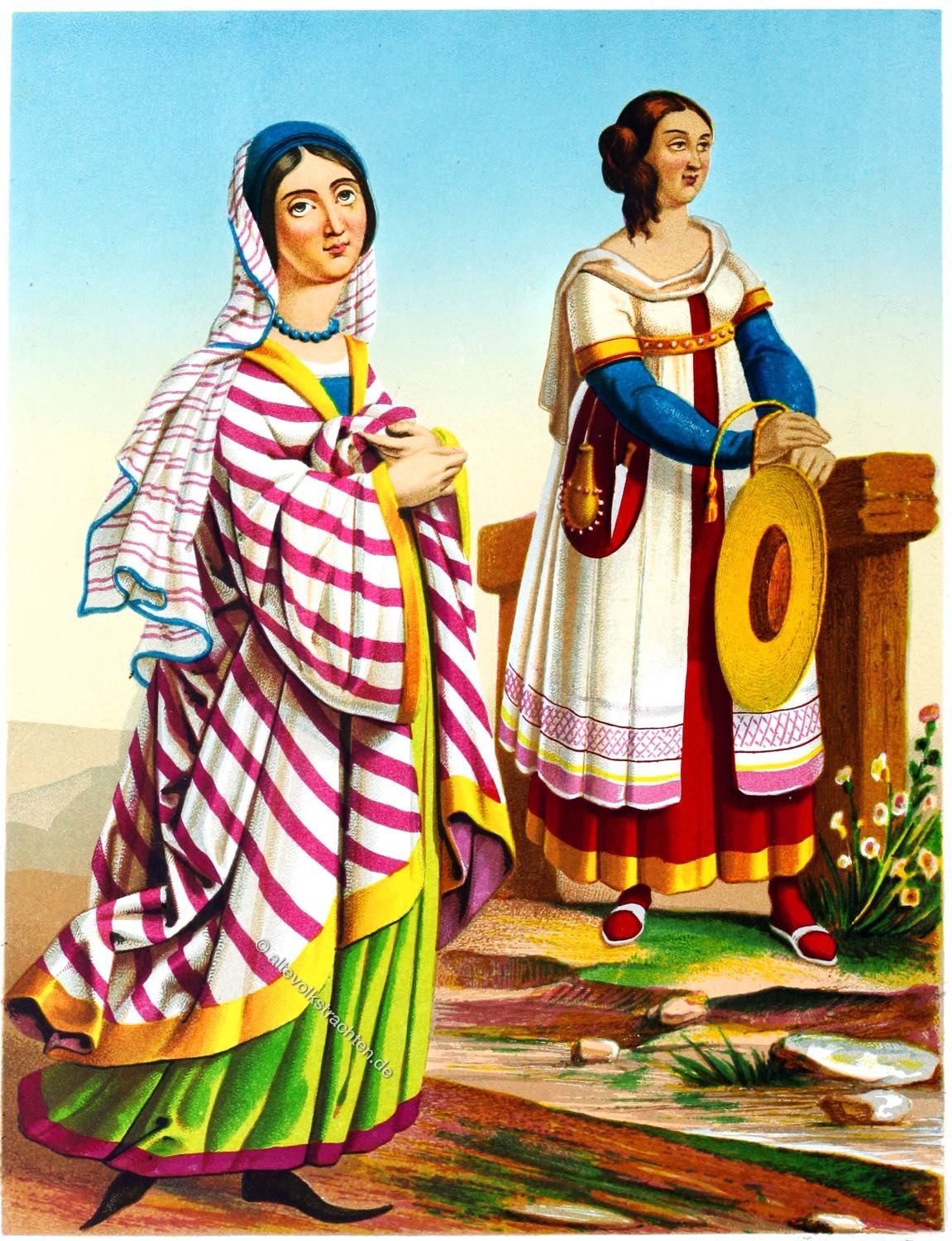 Schweizer, Deutsche, Frauentrachten, Bekleidung, Renaissance