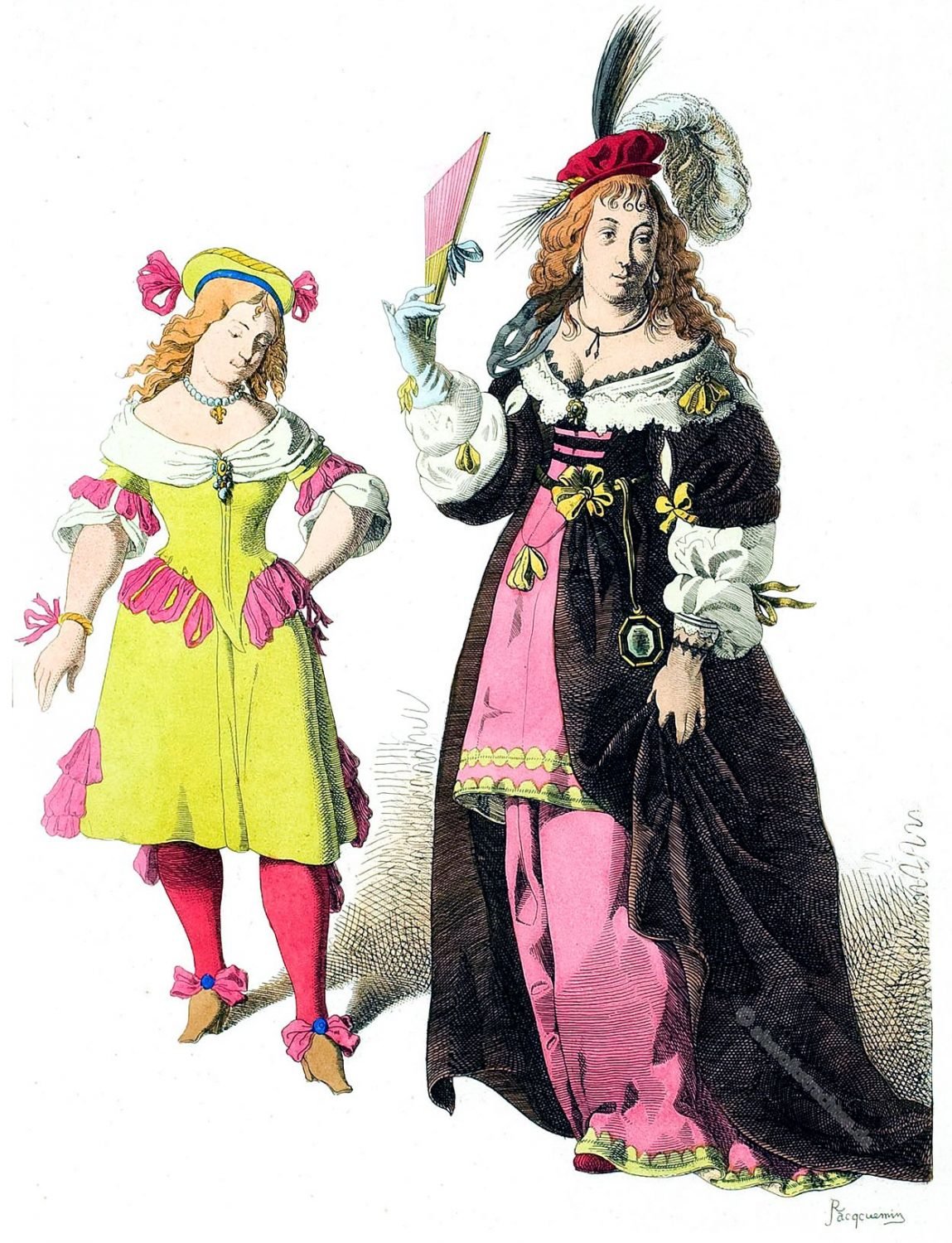 Kostüme, Mode, Barock, Italien, 17. Jahrhundert,