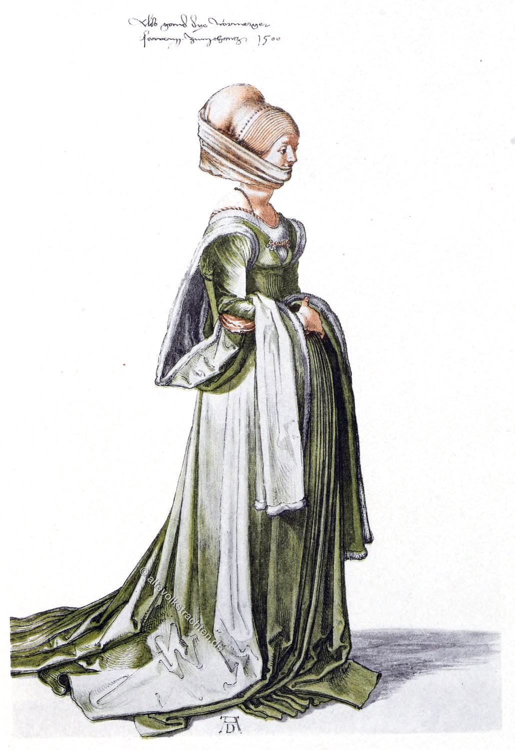 Albrecht Dürer, Schleppkleid, Renaissance, Mode