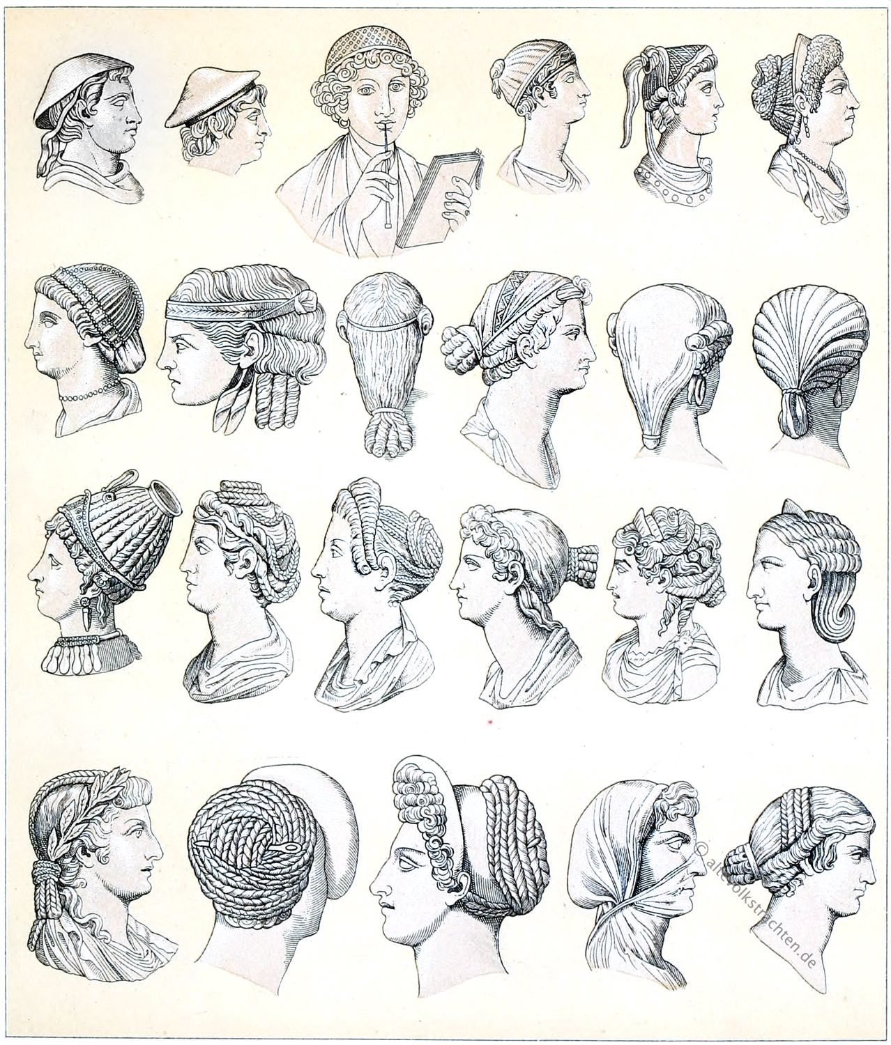 Rom, Kopfbedeckungen, Haartrachten. Frisuren, Antike, Mode, Geschichte