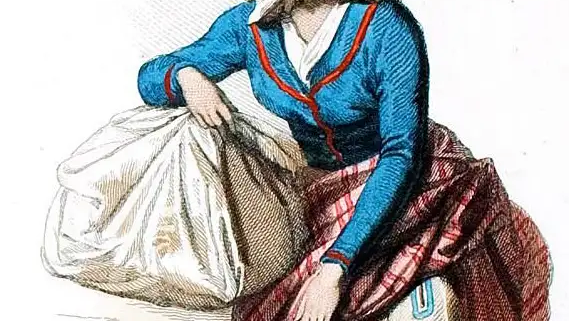 Wäscherin, Tracht, Lissabon, Portugal,
