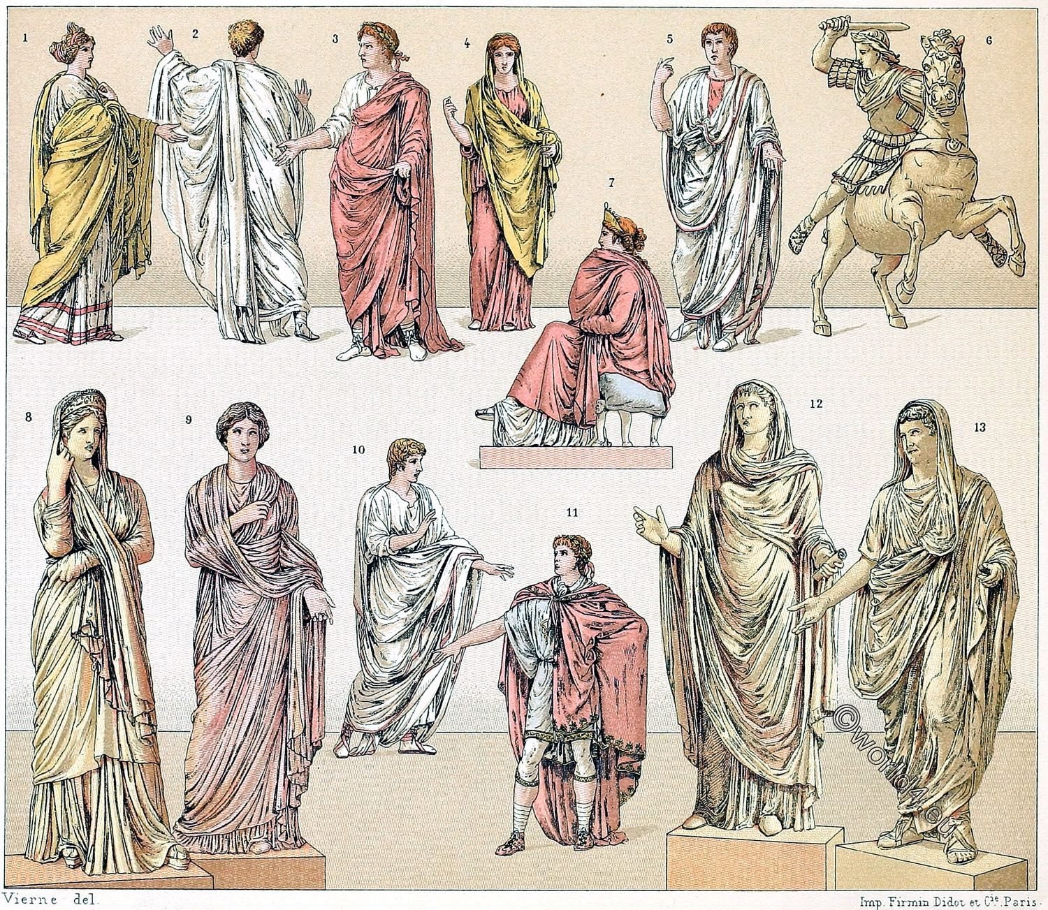 Toga, Togatus, Tracht, Römer, Rom, Kostümgeschichte