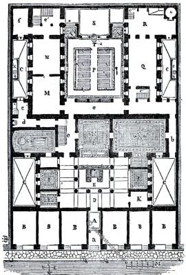 Grundriss, Griechenland, Haus, Antike, Palast