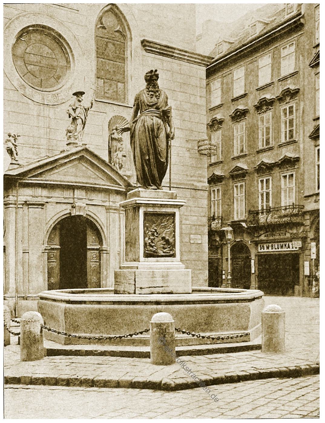 Moses-Brunnen, Franziskanerplatz, Wien, Brunnen, Österreich, Architektur, Hartwig Fischel,